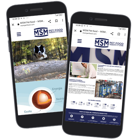 MSM PET FOOD sito mobile